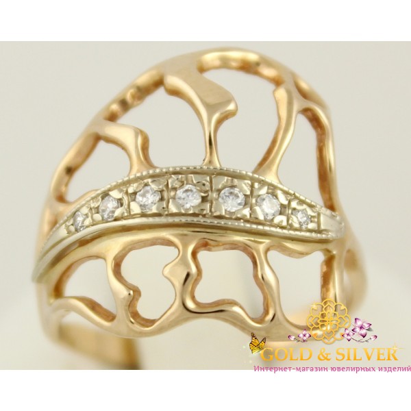 Gold & SilverЗолотое кольцо 585 проба. Женское Кольцо 3,71 грамма. kv1016